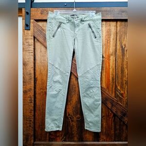 American Eagle Outfitters Super Stretch Skinny Moto Jean Light Green